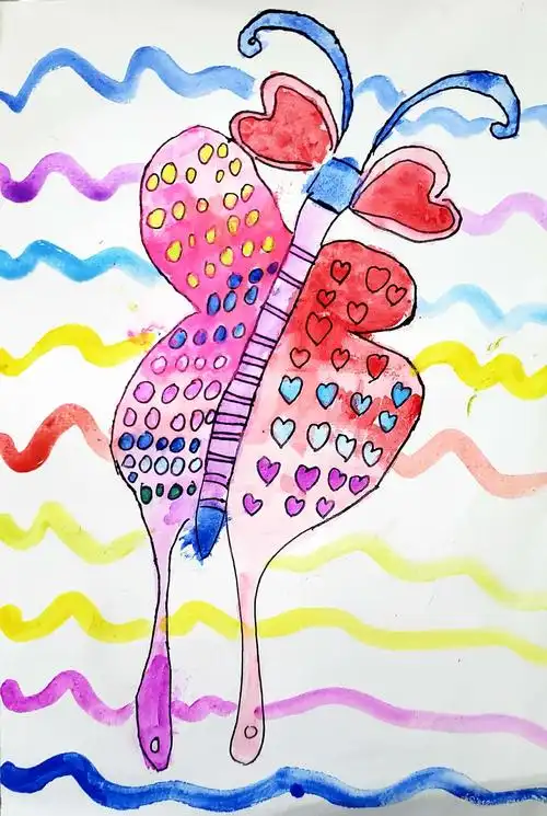 儿童心理画工作室创意思维美术(第二画)《小动物过中秋》