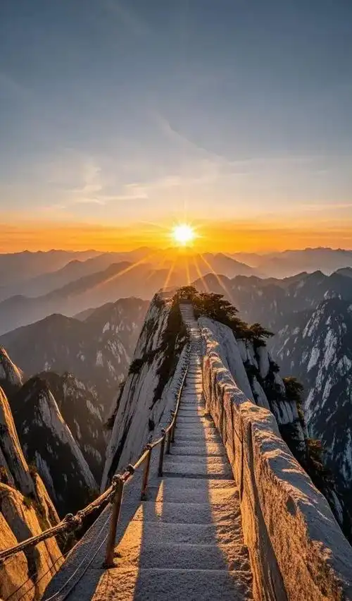 华山日出美景,太美了,让人向往的地方