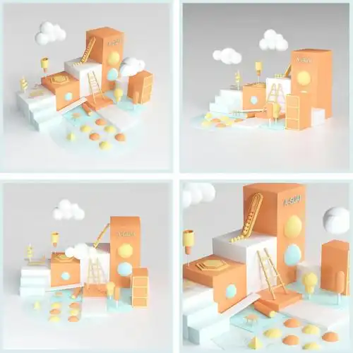 c4d练习2基础模型搭建