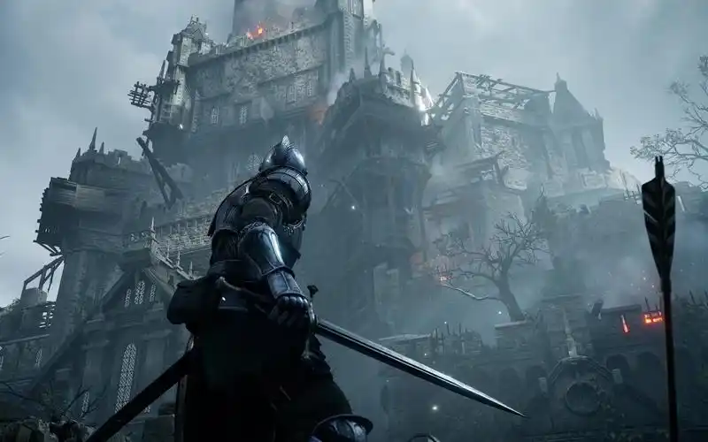 【4k】《恶魔之魂重制版》中古冷兵器游戏ps5版官方实机演示城堡打怪