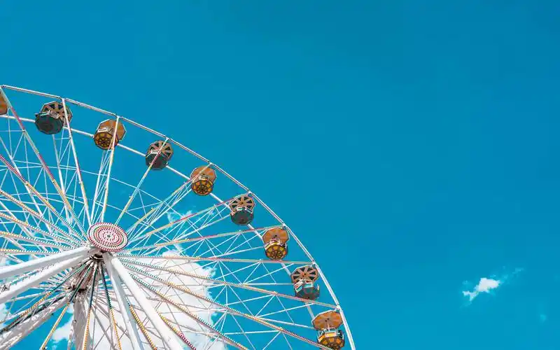游乐园摩天轮唯美高清图片壁纸
