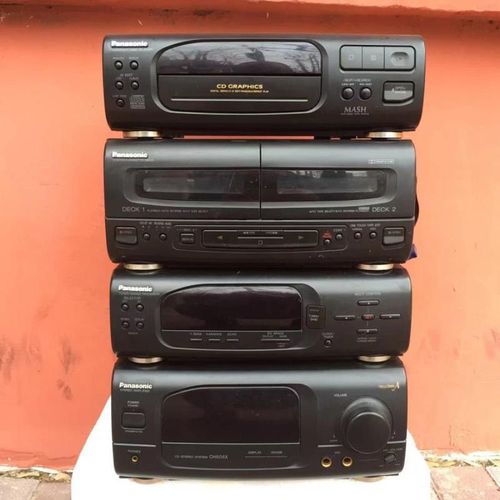 出一套日本原装松下ch505x四件套组合音响主机