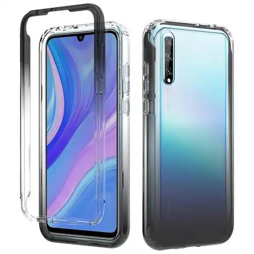 适用于华为p smart s上下盖防摔壳y8p/畅想10s撞色彩虹壳工厂直供