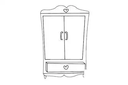 衣柜简笔画图片