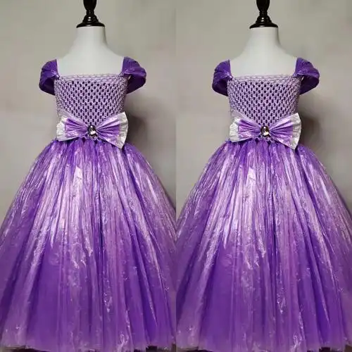 衣服材料diy男女童废物利用时装服装秀女孩幼儿半成品时尚创意走秀裙