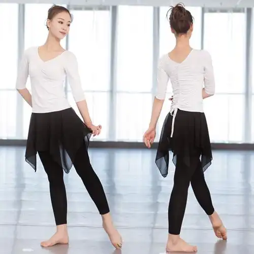新款舞蹈服练功服套装女成人形体训练服现代舞民族古典舞跳舞服装