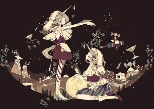 keeggy 黑童话 傀儡童话 插画