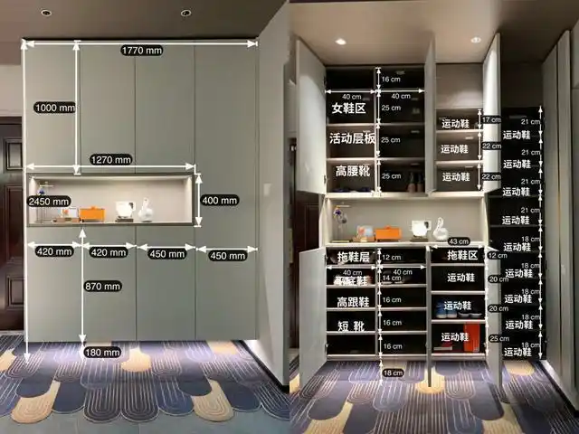 30种鞋柜格局尺寸图,收藏备用,装修不再难倒你_网易订阅