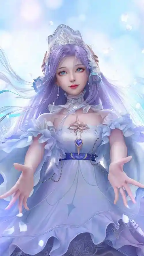 《王者荣耀》大乔挚爱花嫁去掉小内无遮挡高清图片