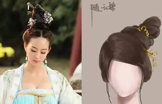 随云髻怎么梳,随云近香髻图片_发型图片_西子美发网