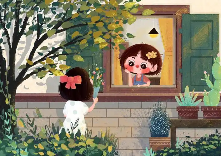 《窗外》|插画|儿童插画|画画梅子酱 - 原创作品 - 站酷 (zcool)