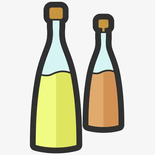 手绘卡通饮料瓶子素材