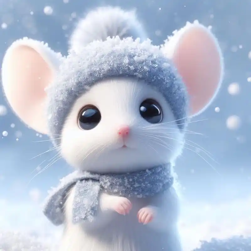 ai头像绘图精美壁纸 萌萌小老鼠头像送给大家 十二系列头像会持续更新