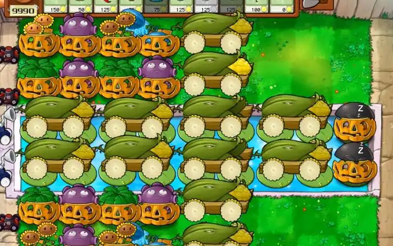 植物大战僵尸泳池无尽(无梯12炮)