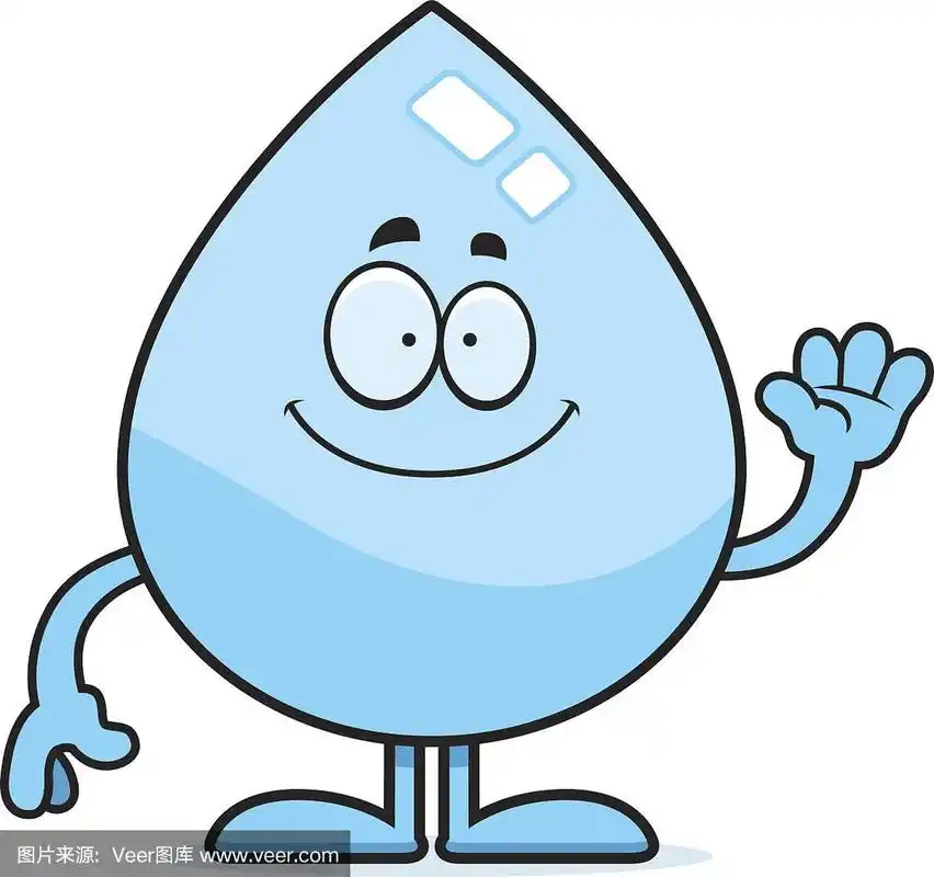 卡通水滴摆动