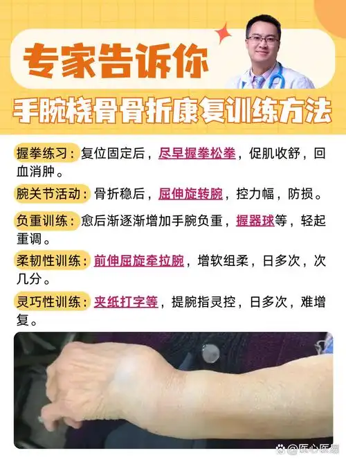 专家告诉你:手腕桡骨骨折康复训练方法  手腕桡骨骨折可能是因为受到