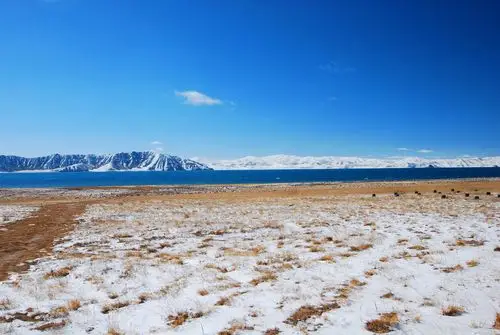 高原黑海--冬格措拉湖