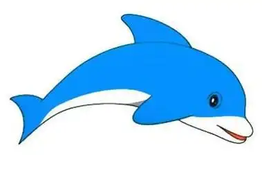 蓝色的画画简笔画