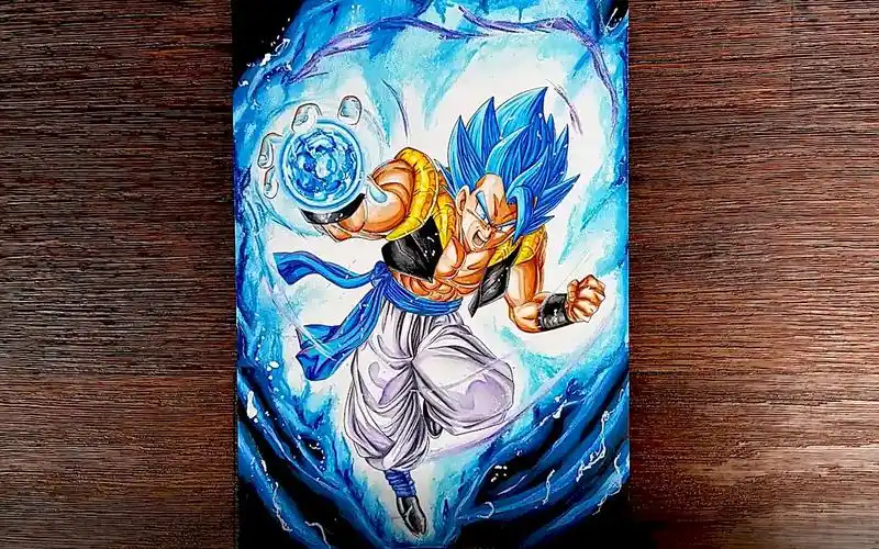 【彩铅手绘】龙珠超——悟吉塔超赛神 转自youtube画师 zayne king