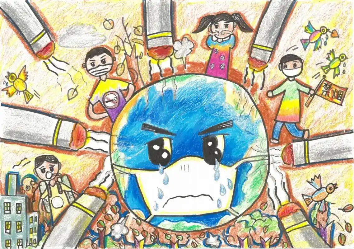 世界无烟日 [禁止吸烟09]主题儿童画原 5月31日