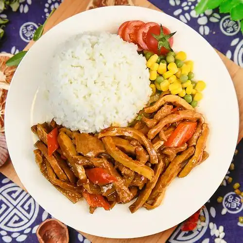 粮农速食预制小碗半成品快餐盖浇商用香干外卖速食菜