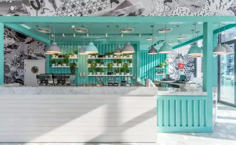 自带清凉的冰淇淋店设计,这个夏天不会热到融化了!