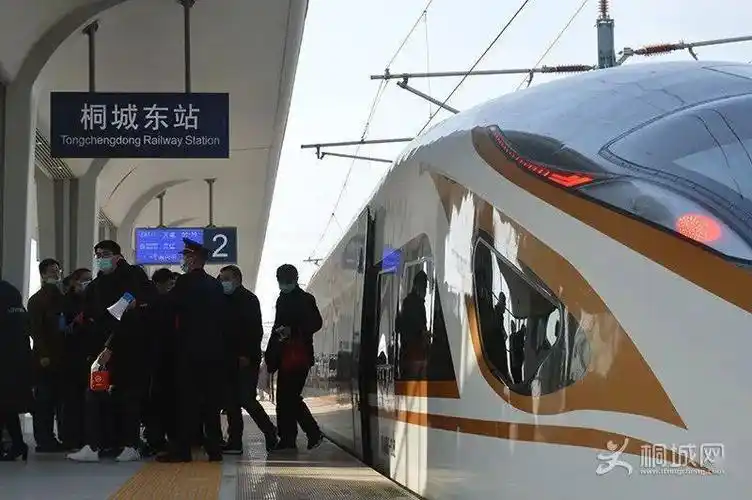 (高铁桐城东站 许明摄)当寒风裹挟着2020年最后一场冬雪,一扫这过往的