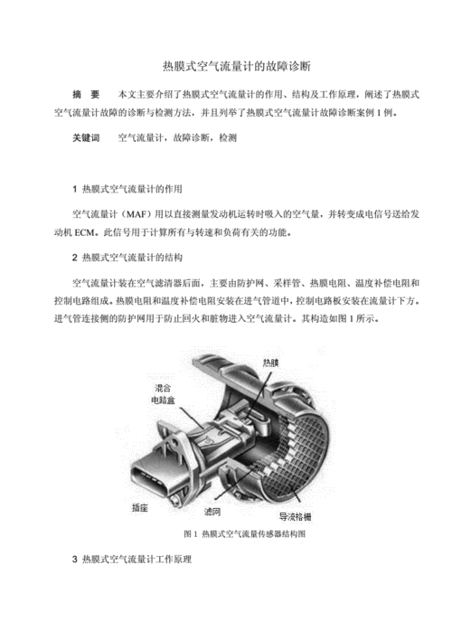 热模式空气流量计的故障诊断研究docx7页