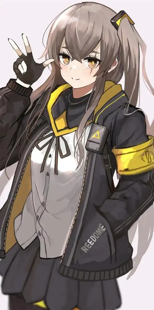 《少女前线》ump45,动漫全面屏壁纸