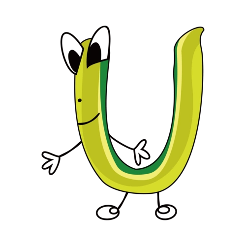 卡通英文字母字体u图片