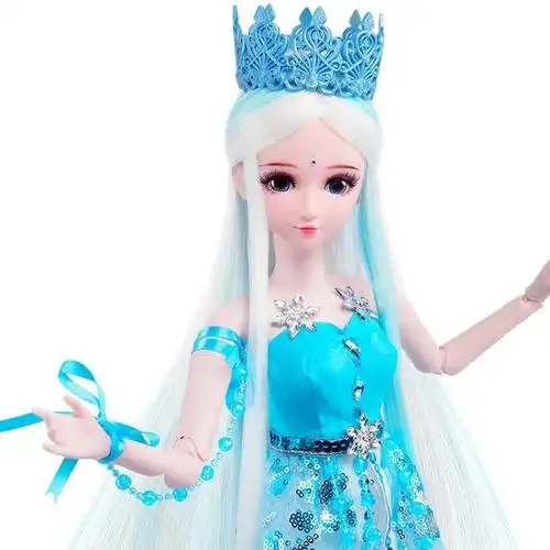 叶罗丽:罗丽娃娃全新妆容很美,灵公主头发太难还原,她显得年轻