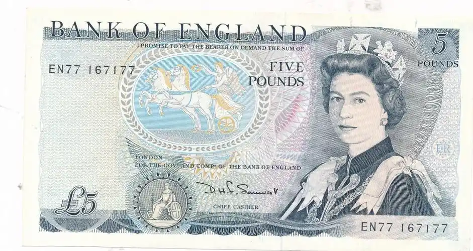 5 pounds 1982-88 grobritannien geldschein banknote england five
