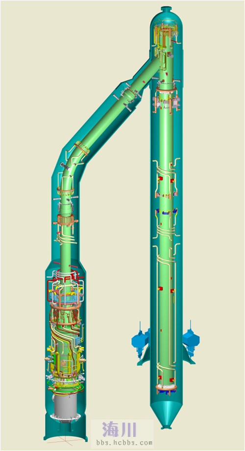 壳牌煤气化炉总装图