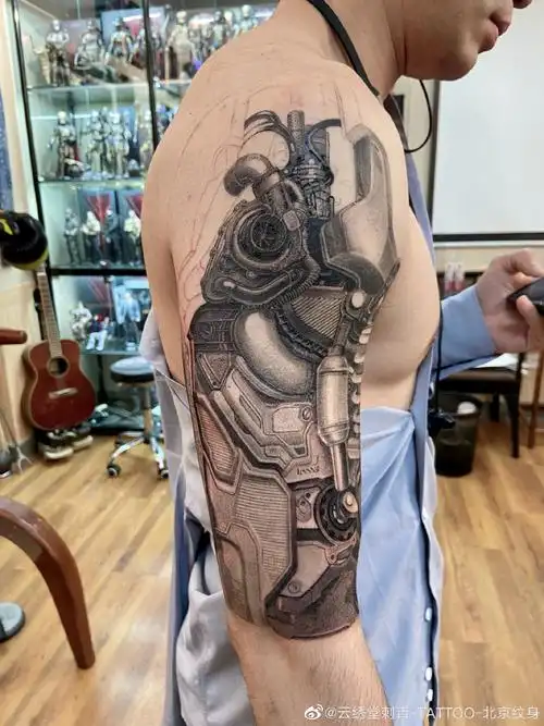 设计##北京纹身师##遇见艺术##机械##机械臂##机械纹身##机械臂纹身