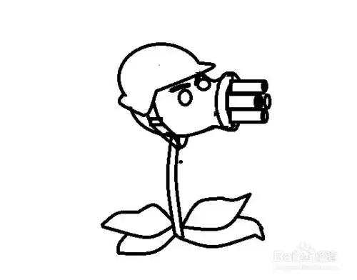 三重射手简笔画怎么画