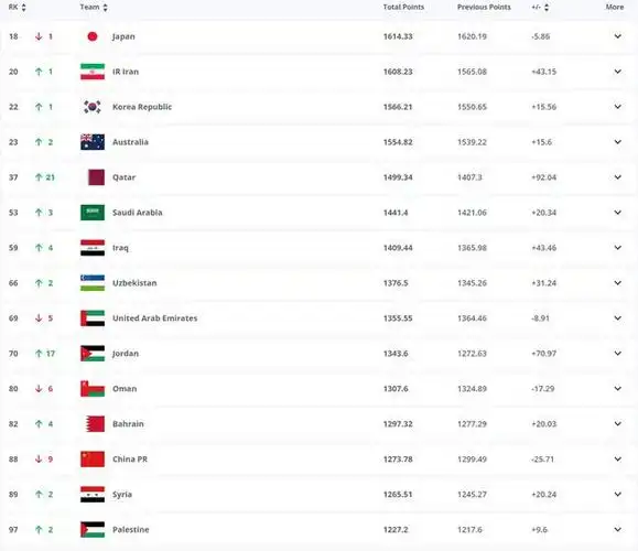 排名世界第88亚洲第13|卡塔尔|中国足球|国际足联联合会杯_网易订阅