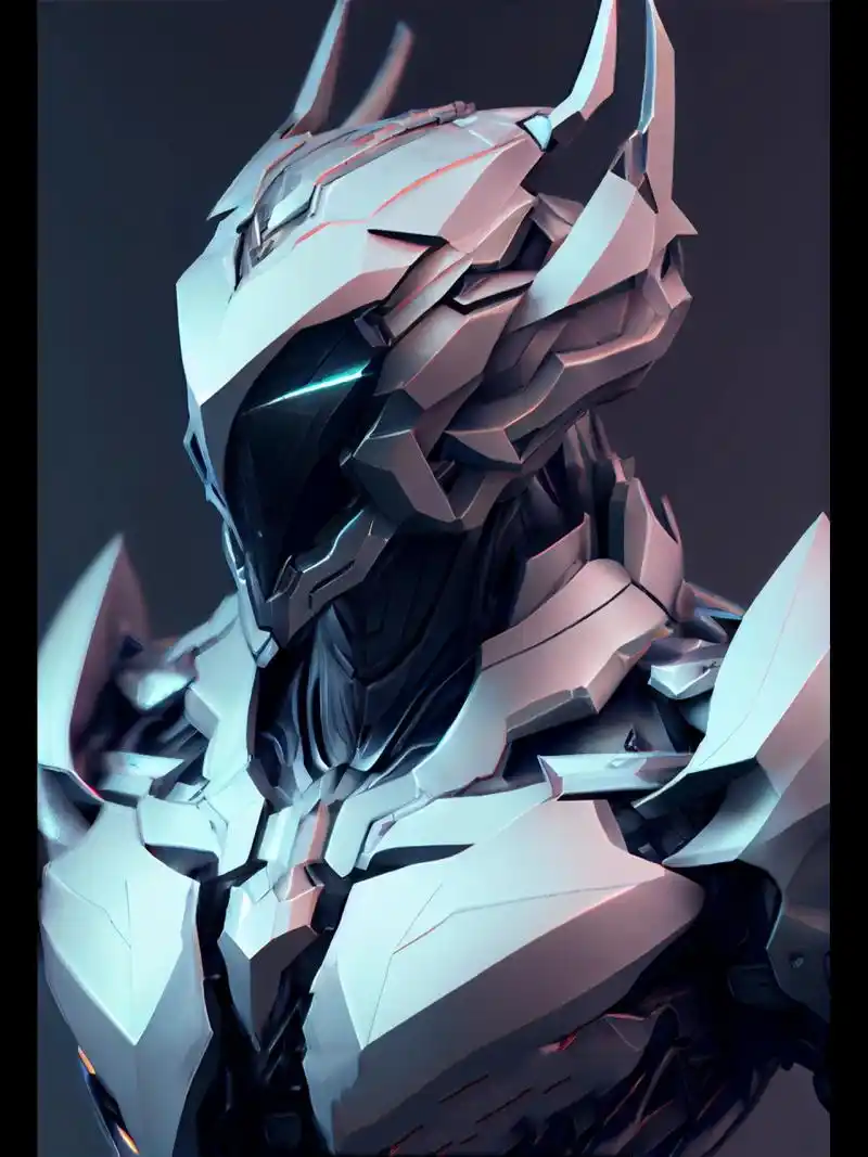 未来战甲 战甲头部特写