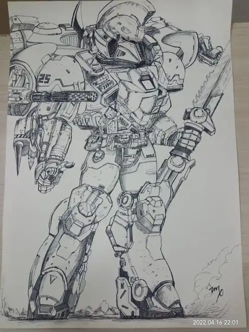 机甲临摹