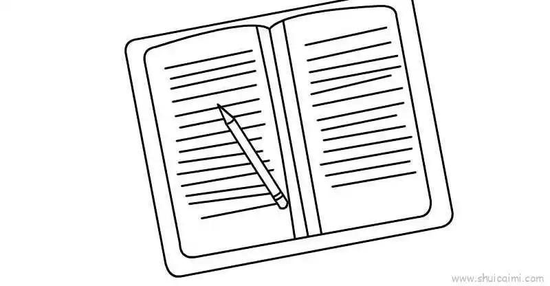 笔记本儿童画怎么画笔记本简笔画顺序