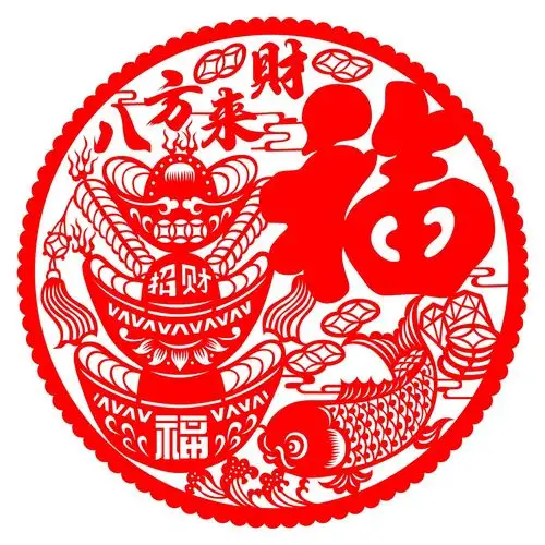 厂家直销2021牛年静电膜福字剪纸窗花批发新春装饰门贴福字静电贴