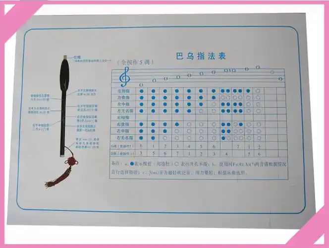 竖吹巴乌 c调 降b调 g调 f调巴乌 c调巴乌 布袋 吹奏说明40页