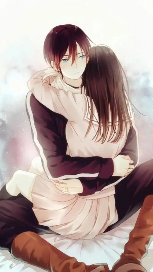 漫画情侣图片大全未来有你等我