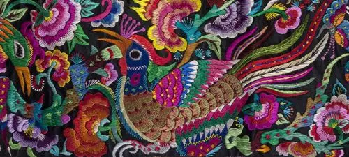 向民间学习,向苗绣偷师! ——郑波在台江期间部分绘画作品