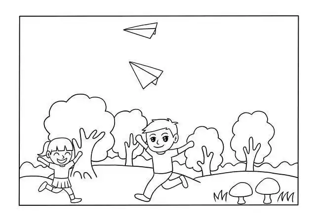 一年级纸飞机手抄报一年级手抄报