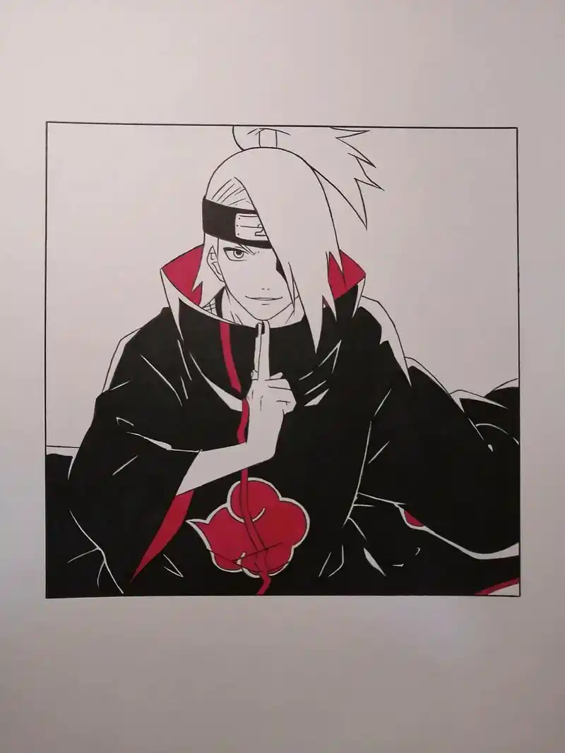 艺术就是爆炸!#火影忍者 #迪达拉 #手绘 #艺术就是爆炸 - 抖音