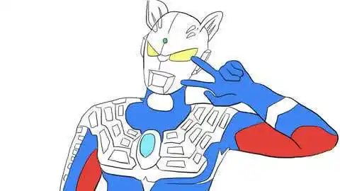 [少儿] 小林简笔画 泰罗奥特曼v手势简笔画