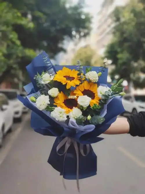 向日葵桔梗花束