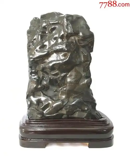 壁立千仞来宾黑珍珠石广西柳州奇石精品