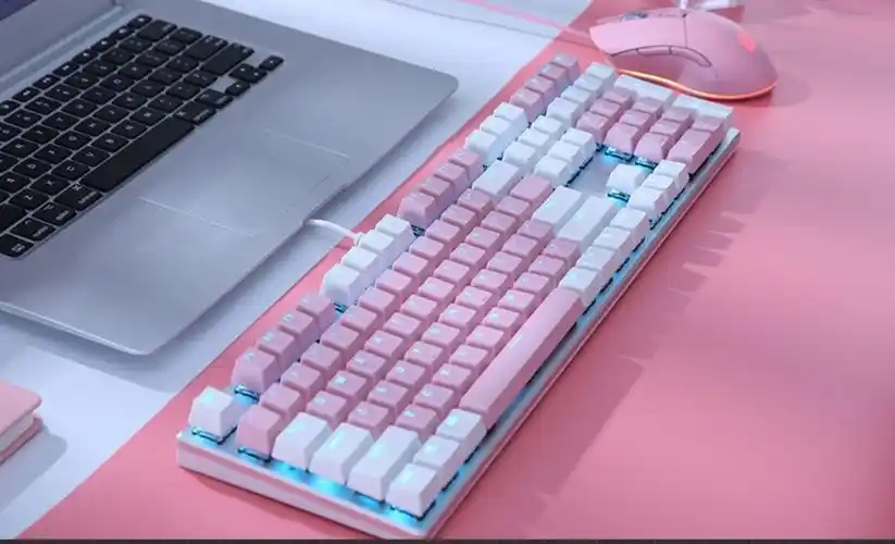 达尔优牧马人机械键盘ek815真机械合金版黑青红茶轴电竞有线笔记本