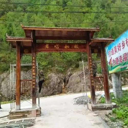 防腐木古建门楼牌楼,度假村山庄农家乐大门,实木仿古典大门